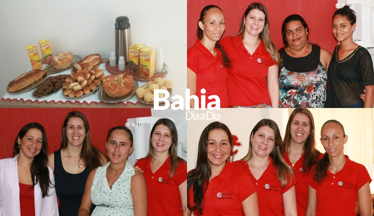 CLIMED Itabela oferece caf da manh para comemorar o dia das mes. (Foto: Alex Barbosa/Bahia Dia a Dia)