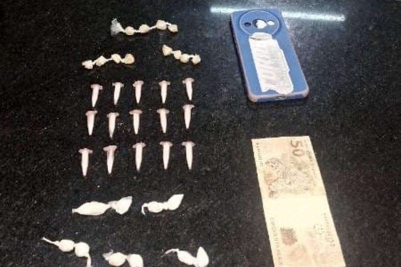 Foto: Divulgação - Polícia Militar apreende drogas na cidade de Guaratinga