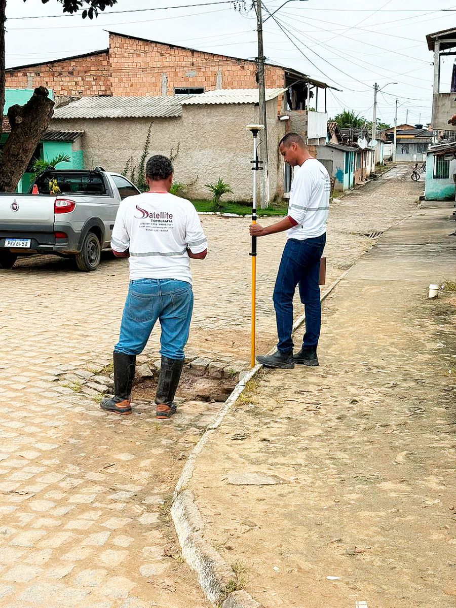 Projeto de drenagem pluvial do Bairro da Bacia entra em fase final em Itabela. (Foto: Divulgao)