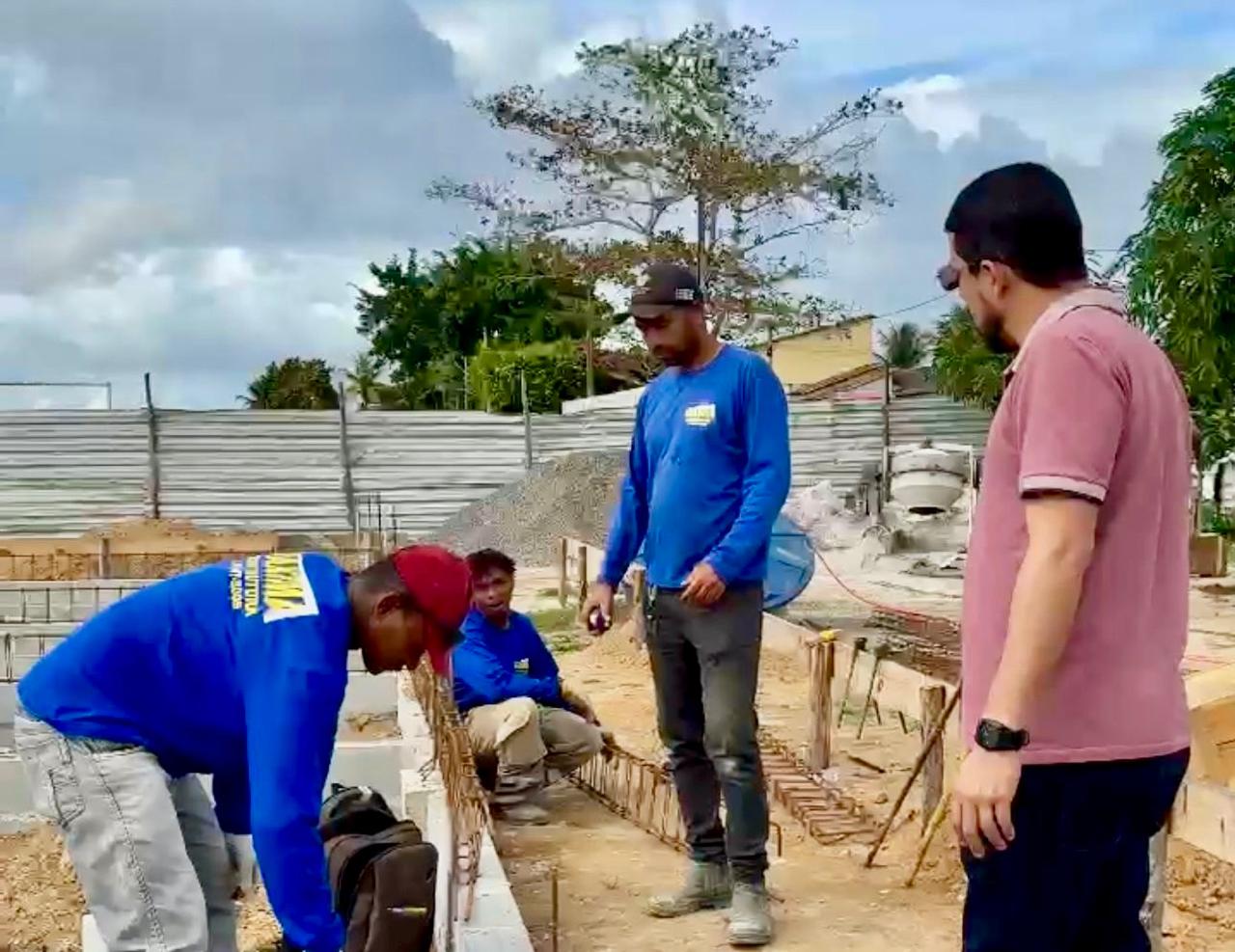 Itabela avana com construo da nova UBS no Campo do Pelado