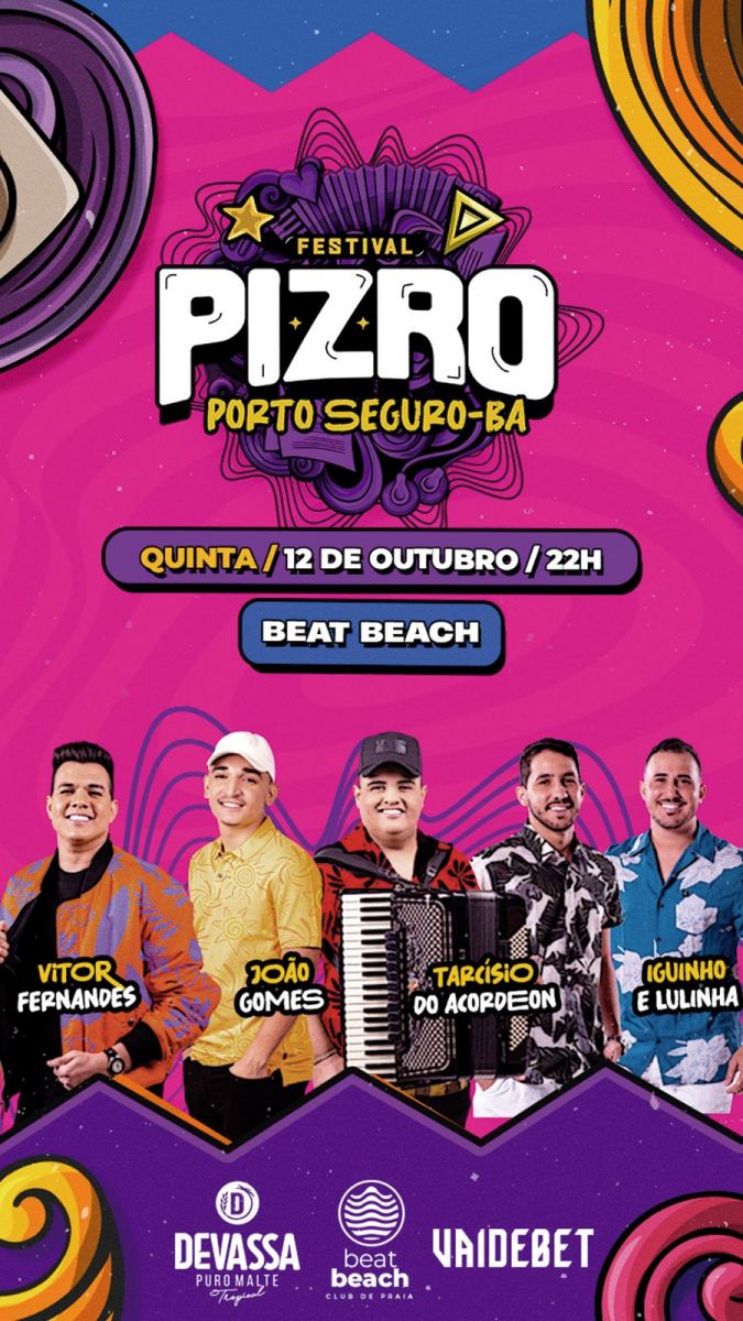 Festival Pizro em Porto Seguro promete agitar a regio no dia 12 de outubro - (Foto: Divulgao)