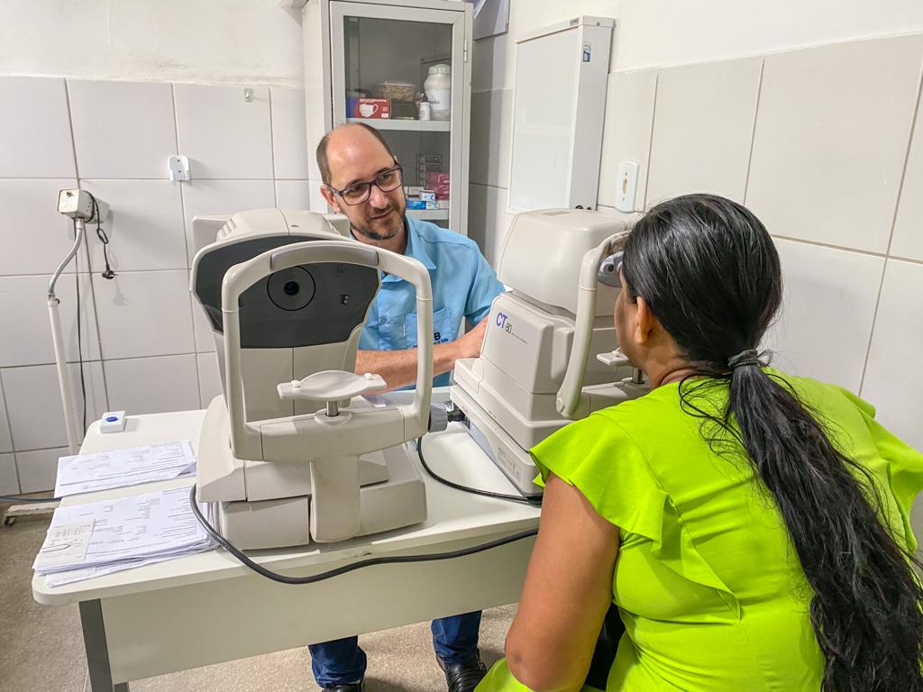 Prefeitura de Eunpolis beneficia 160 pacientes com terceiro mutiro oftalmolgico de 2023 - (Foto: Divulgao)