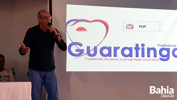 Ademar Pinto, ex-prefeito de Guaratinga falou da atuao da gesto pra melhoria da cidade. (Foto: Joziel Costa/BAHIA DIA A DIA)