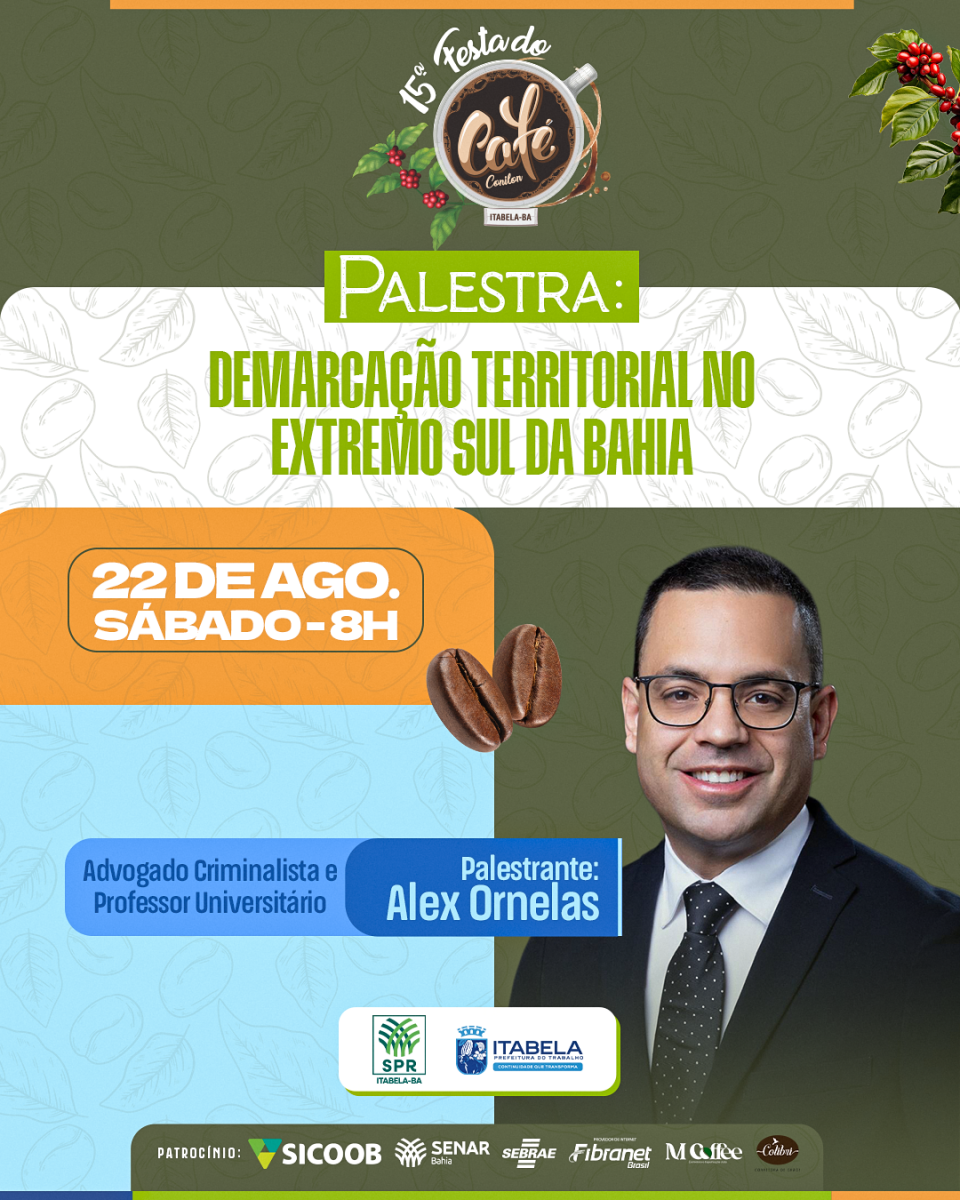 Alex Ornelas traz o tema "Demarca��o Territorial no Extremo Sul da Bahia"