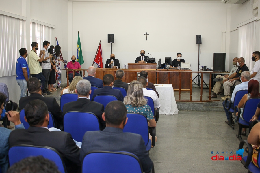 A cerimnia de diplomao foi realizada no auditrio do plenrio do Frum da cidade. (Foto: Erlan Costa/BAHIA DIA A DIA)
