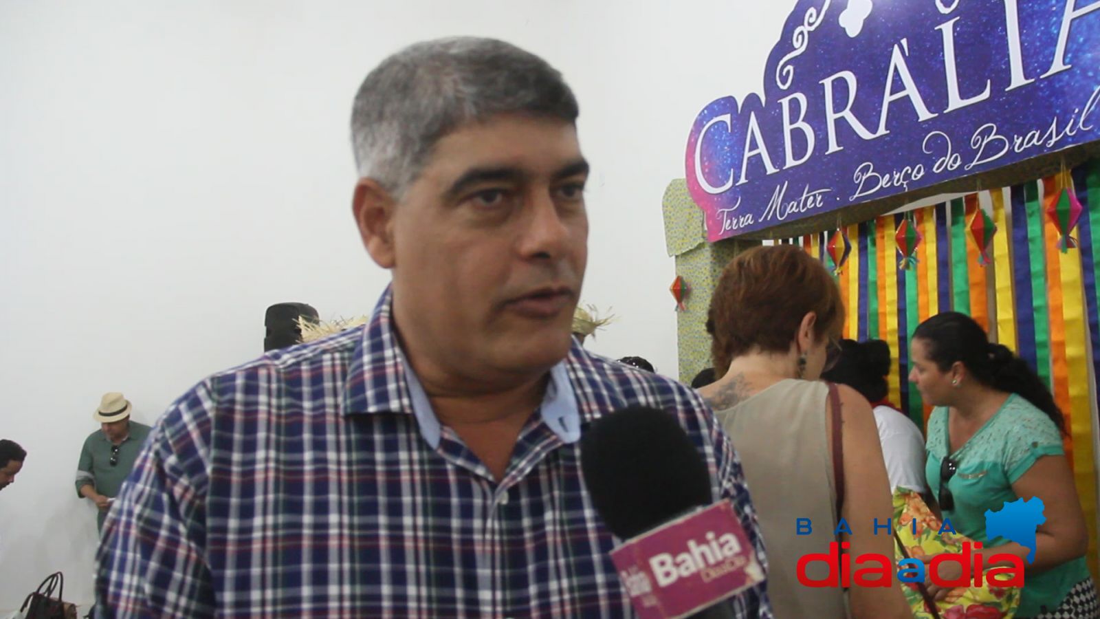 Prefeito de Santa Cruz Cabrlia, Agnelo Santos, destacou a qualidade da edio do evento. (Foto: BAHIA DIA A DIA)