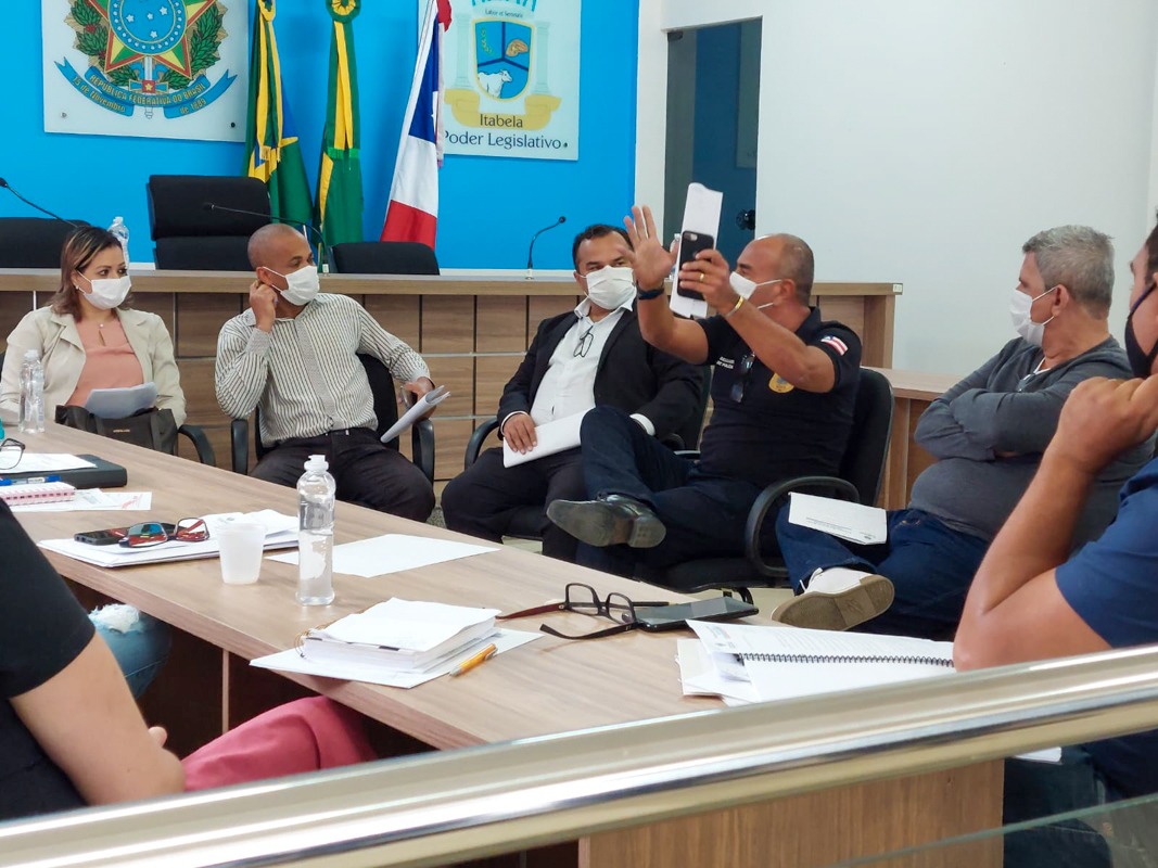 Segurança pública de Itabela é discutida em reunião na Câmara de Vereadores. (Foto: Divulgação)