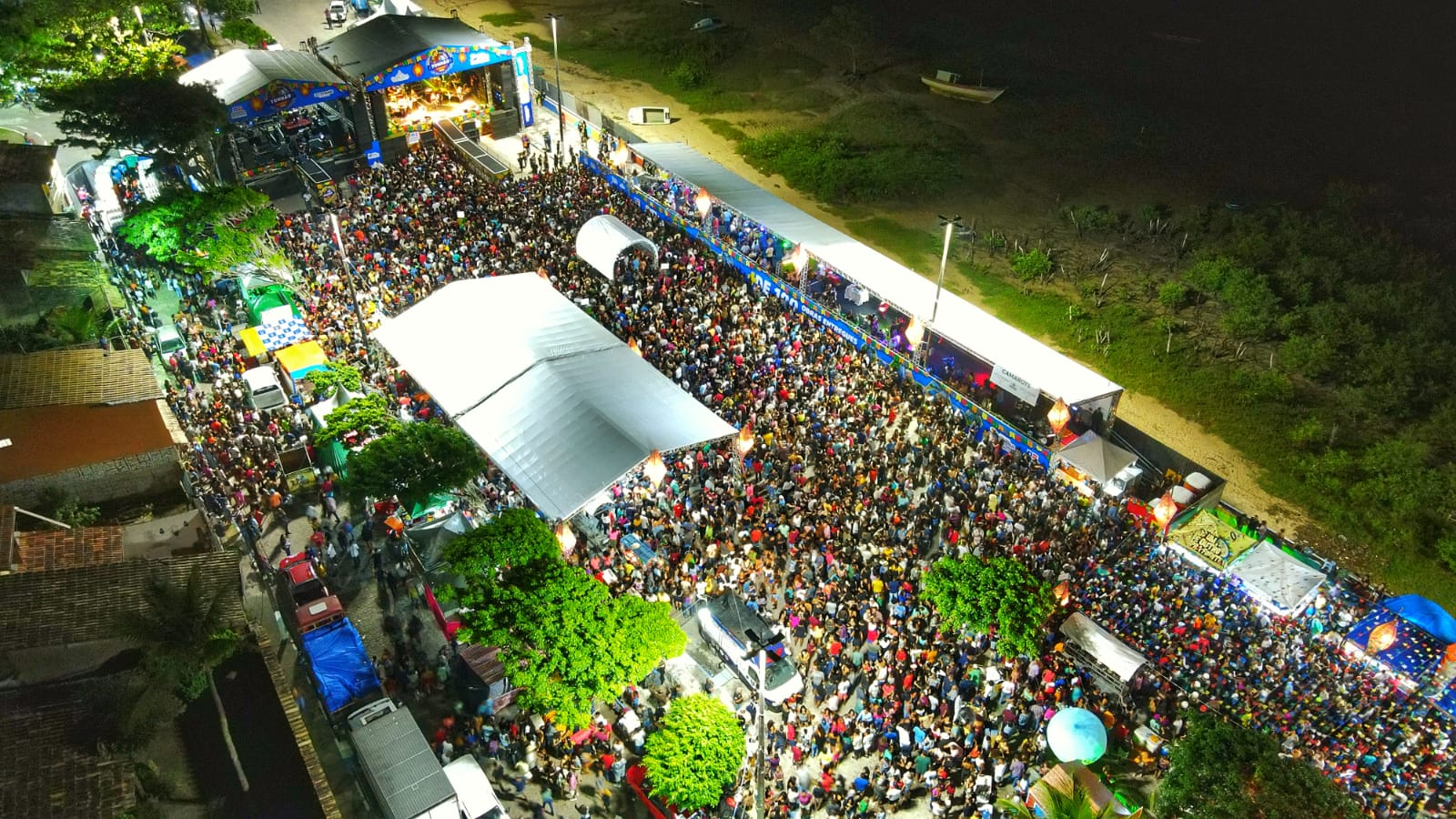 Primeira noite do Tonhão 2022 em Cabrália atrai mais de 20 mil pessoas. (Foto: Divulgação)