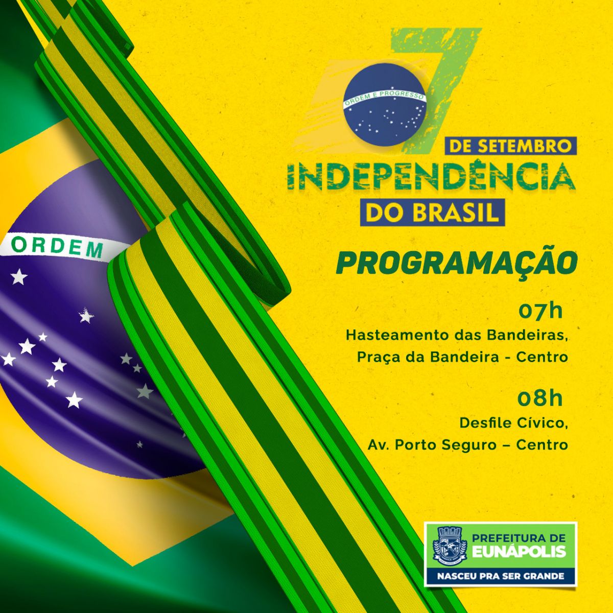 Eunpolis comemora 200 anos de Independncia do Brasil com grandioso desfile cvico nesta quarta
