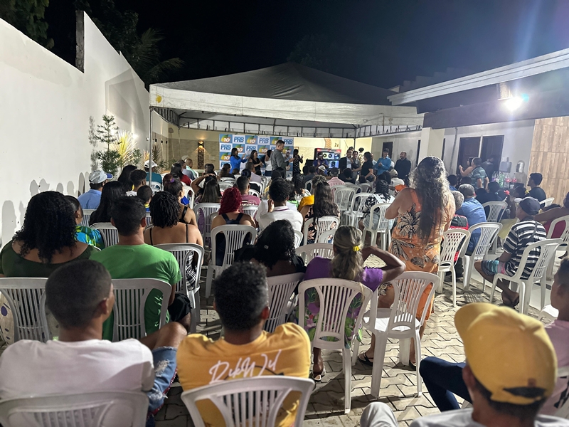 Republicanos lana Lukinho Eugnio como pr-candidato a prefeito e apresenta pr-candidatos a vereadores em Itabela. (Foto: Alex Gonalves/BAHIA DIA A DIA)
