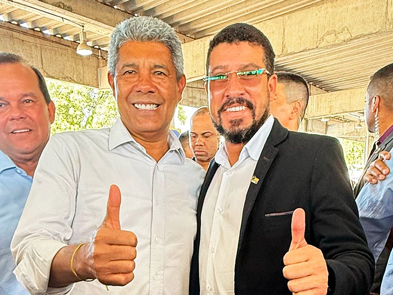 Prefeito Flauzino ao lado do Governador, Jernimo Rodrigues. (Foto: Divulgao)