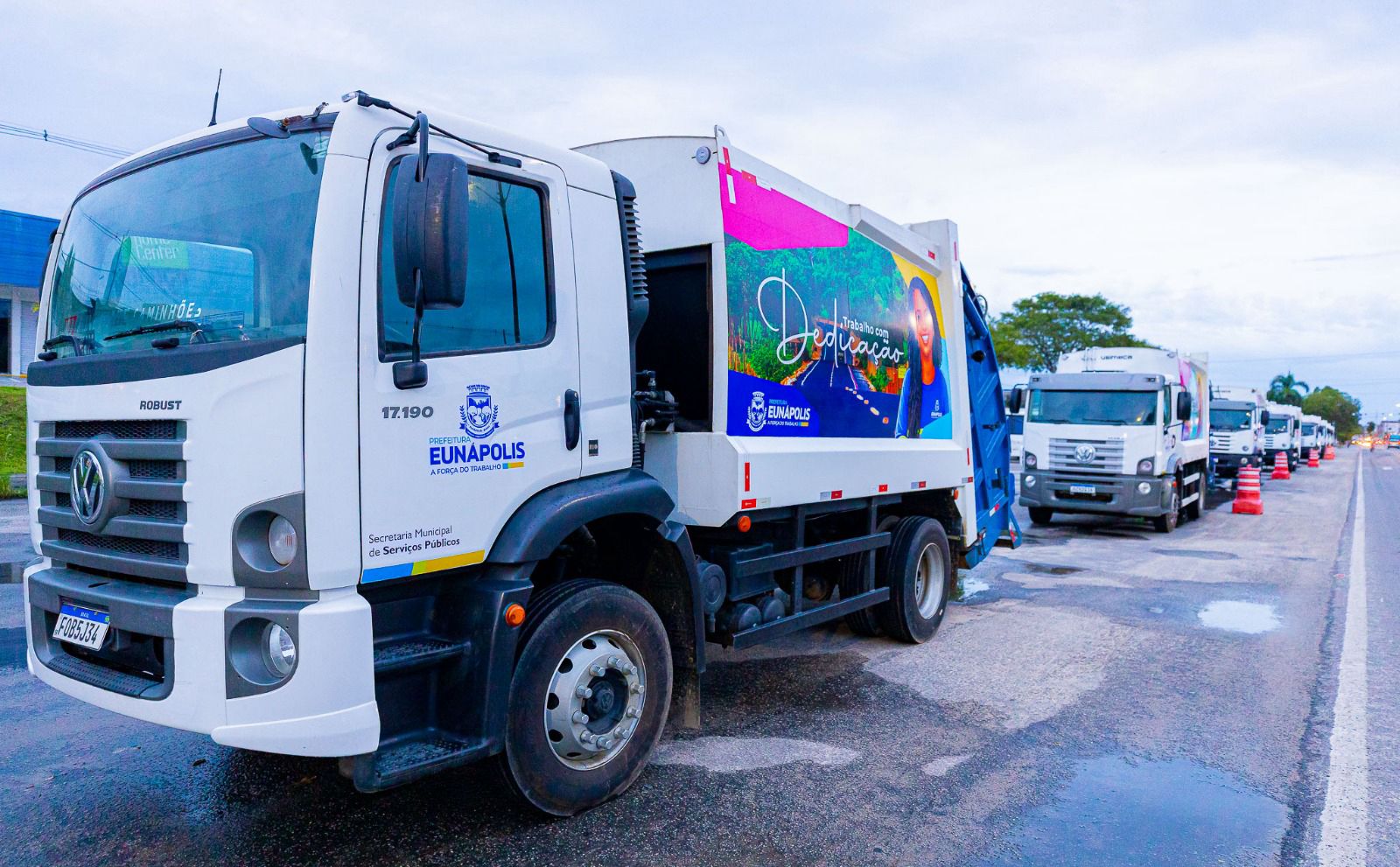 Prefeitura refor�a limpeza p�blica com nova frota, ca�ambas e amplia��o de equipes