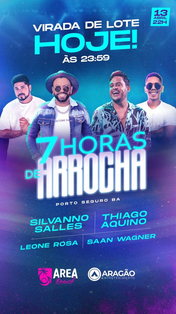 Evento "7 Horas de Arrocha" promete agitar Porto Seguro com Thiago Aquino e Silvanno Salles - (Foto: Divulgao)