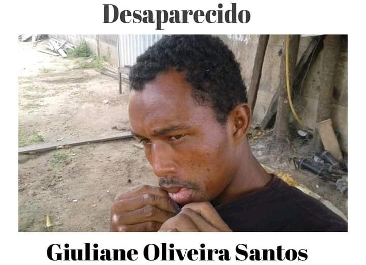 Corpo de Giuliane Oliveira dos Santos de 25 anos estava desaparecido há 8 dias. (Foto: Divulgação) 