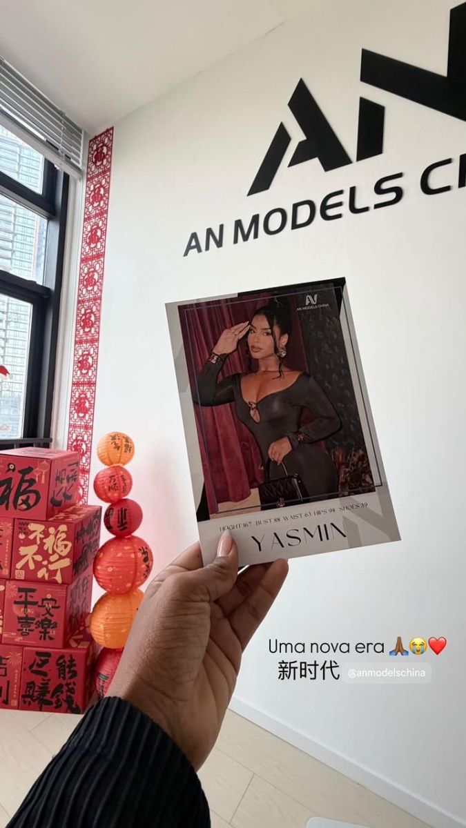 De Itabela para o mundo: Yasmin Vit�ria conquista carreira internacional e desembarca na China para novo trabalho como modelo