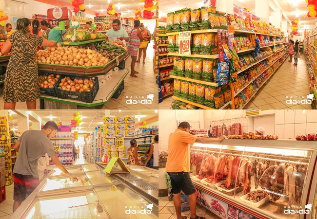 Via Cabrália Supermercados de Guaratinga ganha espaço amplo e moderno. (Foto: Joziel Costa/BAHIA DIA A DIA)
