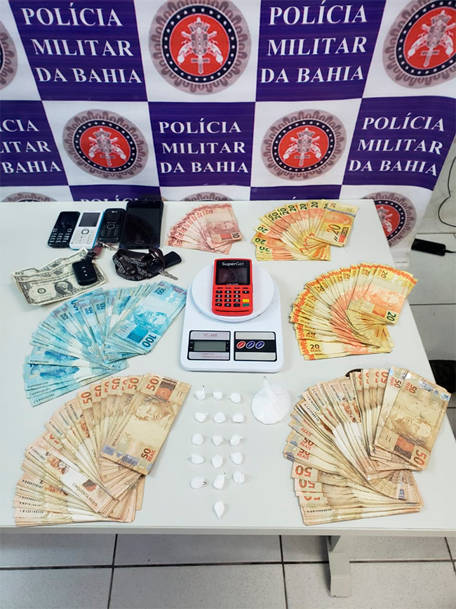  Polcia prende suspeito de praticar disque-drogas em Porto Seguro. (Foto: Reproduo/Whatsapp)