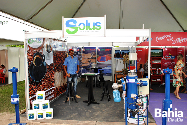 SOLUS AGRONEGCIOS foi uma das empresas participantes do evento. (Foto: Luciano Pereira)