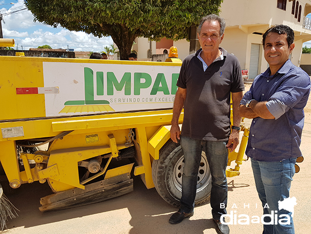 Sandro Roseira e Jos Amaro, da empresa LIMPAR. (Foto: Alex Gonalves/BAHIA DIA A DIA)