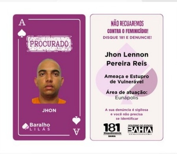 Jhon Lennon Pereira Reis é um dos 16 procurados Jhon Lennon Pereira Reis é um dos 16 procurados
